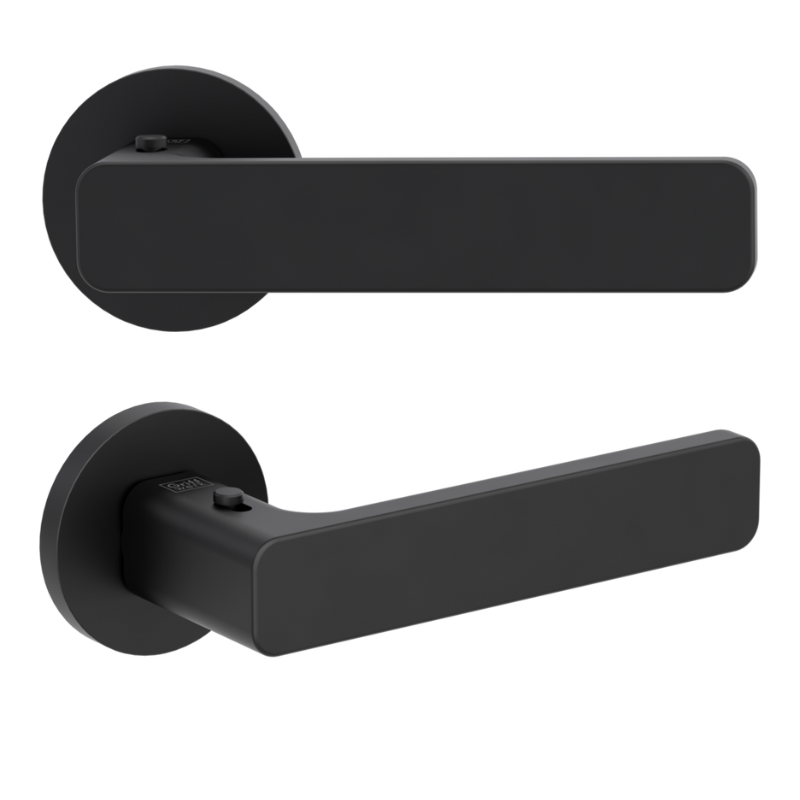 Vaya 265 Minimal Modernn rund - smart2lock - Graphitschwarz - Türdrücker / Rosettengarnitur - Griffwerk