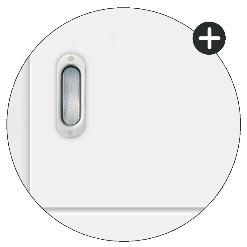 Mala 11 Schiebetür – Designtür – RAL 9003 Polarweiss