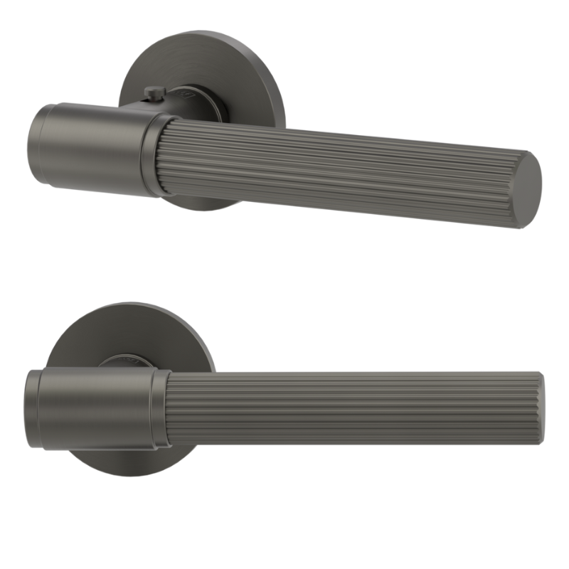 Vaya 136 Aris rund - smart2lock - Kaschmirgrau - Türdrücker / Rosettengarnitur - Griffwerk