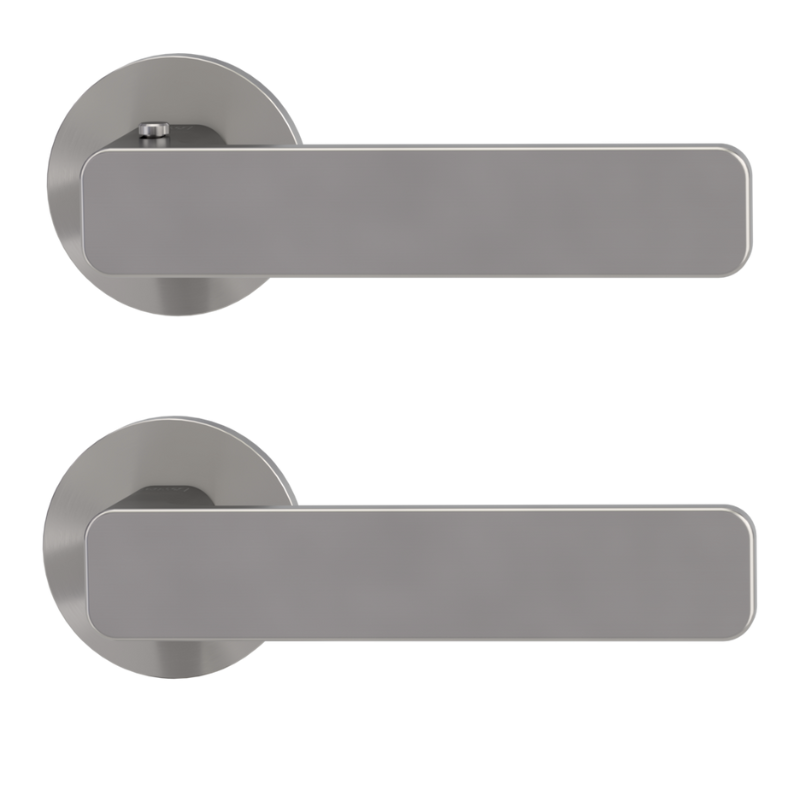 Vaya 265 Minimal Modern rund - smart2lock - Samtgrau - Türdrücker / Rosettengarnitur - Griffwerk