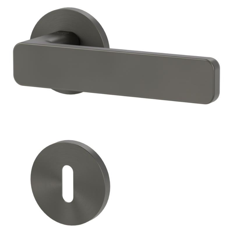Vaya 265 Minimal Modern rund - Kaschmirgrau - Türgriff / Rosettengarnitur - Griffwerk