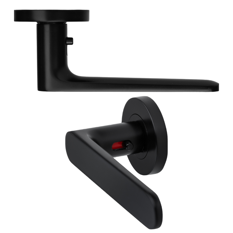 Asolo - Tiefschwarz - Türdrücker - Griffwelt Minimo