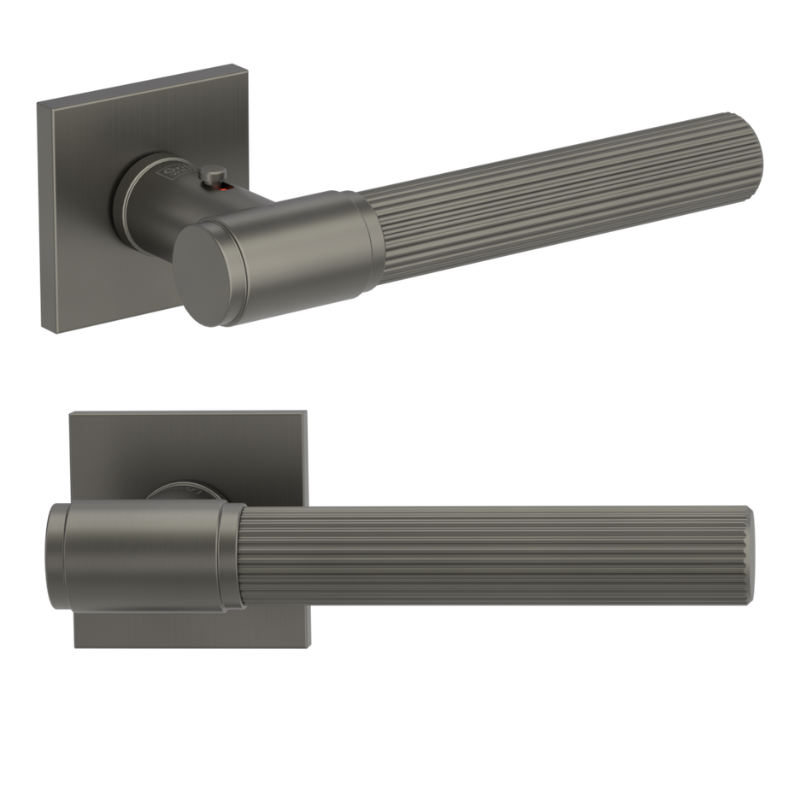 Vaya 136 Aris eckig - smart2lock - Kaschmirgrau - Türdrücker / Rosettengarnitur - Griffwerk