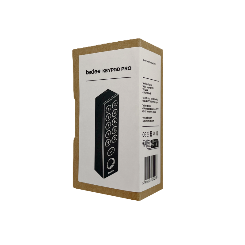 tedee Keypad PRO für Zutrittssystem Smartlock tedee - Schwarz