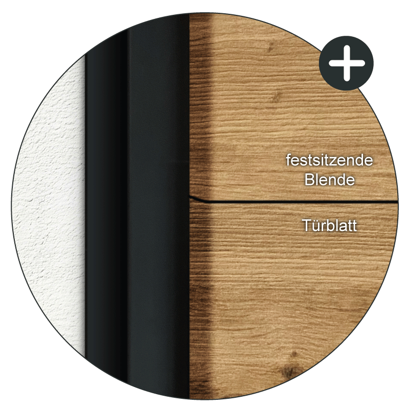 Holzoptik, Türblatt, Feststehende Blende, Türblattkante, Wohnungstüre, Holztürfront, Türenblatt, Blende, Türkante, Oberfläche Holz