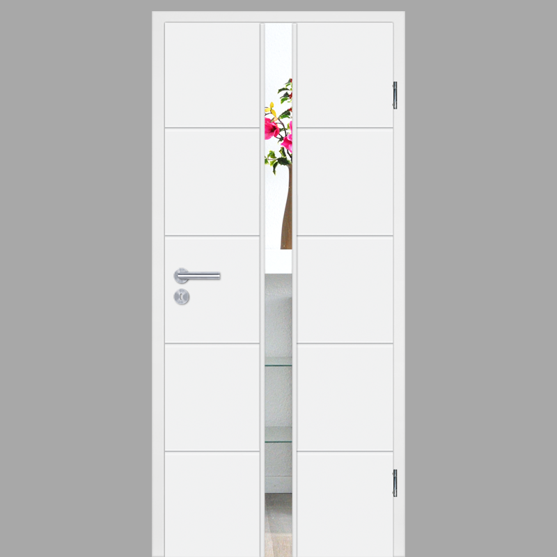 tür, schrank, weiß, doppel-tür, glasfenster, Tür, Tür mit Spalt, Weißes Türblatt, Modernes Türdesign, Schmaler Spalt