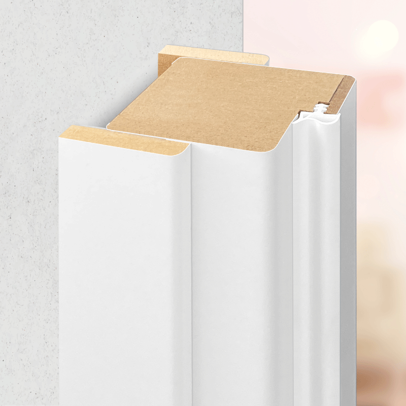 Abdeckleiste CPL Lärche Crema für Blockrahmen