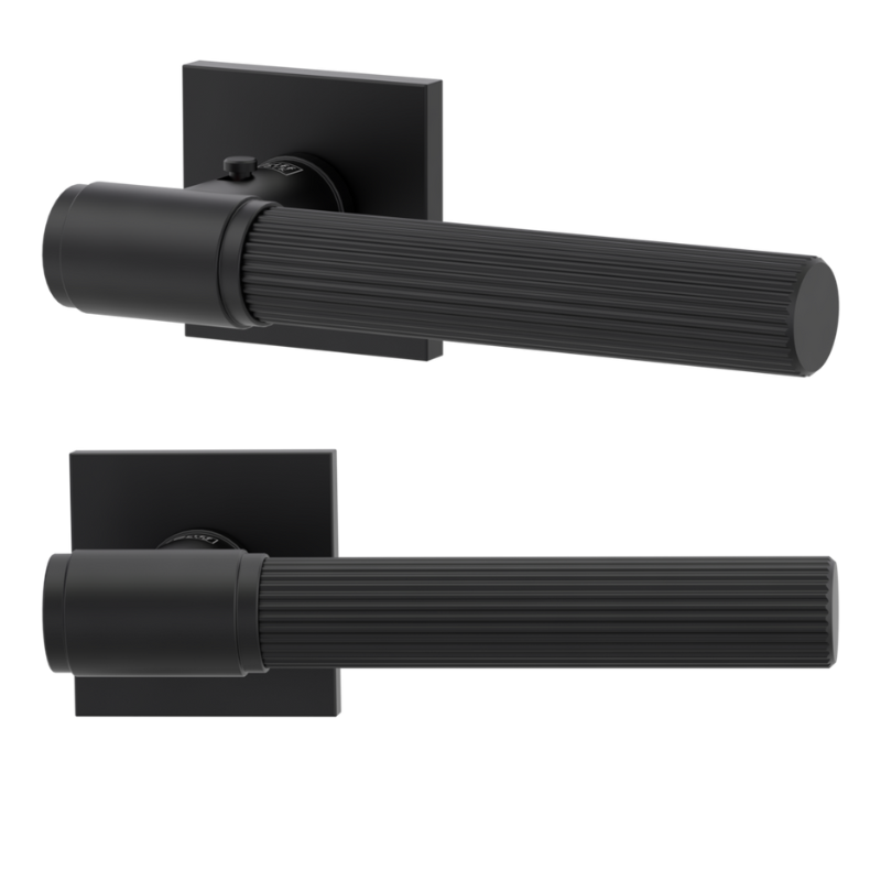 Vaya 136 Aris eckig - smart2lock - Graphitschwarz - Türdrücker / Rosettengarnitur - Griffwerk
