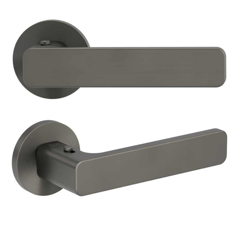 Vaya 265 Minimal Modern rund - smart2lock - Kaschmirgrau - Türdrücker / Rosettengarnitur - Griffwerk