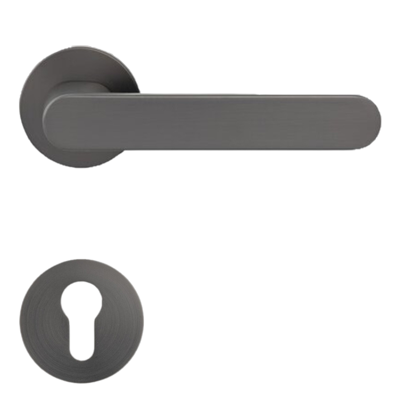 Aversa Round - Umbragrau - Türdrücker / Rosettengarnitur - Griffwelt