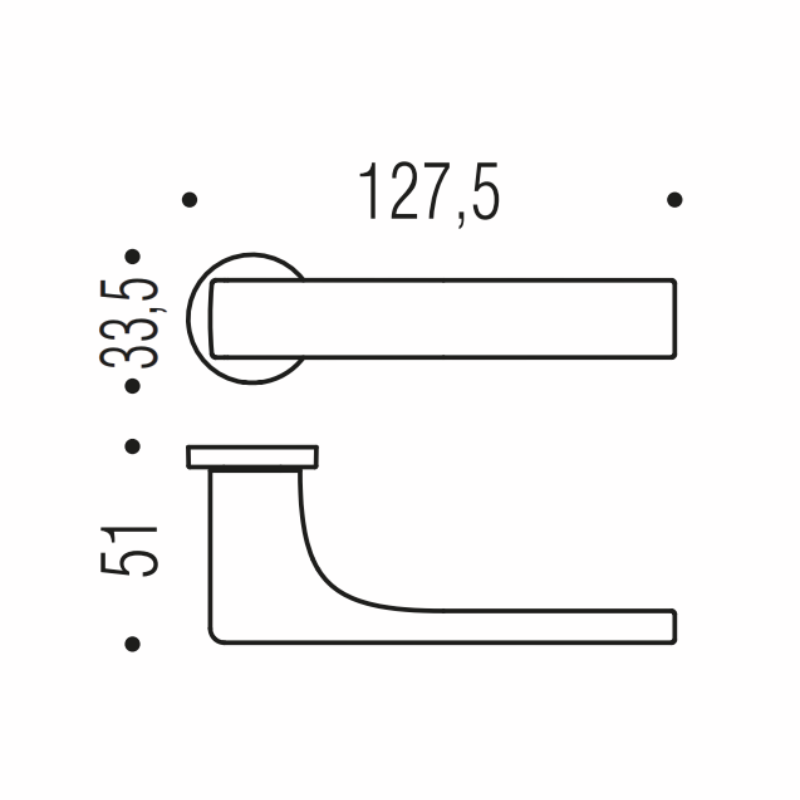 ROBOCINQUE - Weiß - Türdrücker / Rosettengarnitur - Zero Evolution - Colombo Design-Copy