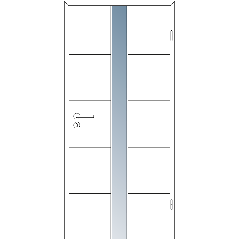 Tür, Glasstreifen, Türgriff, Fensterfüllung, Zarge