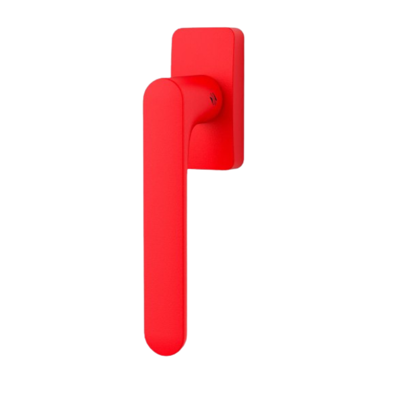 Mood One Q - Strawberry Red - Fenstergriff / Rasterolive - Colombo Design