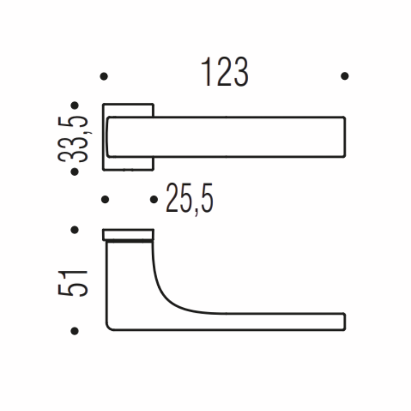 ROBOCINQUE S - Weiß - Türdrücker / Rosettengarnitur - Zero Evolution - Colombo Design
