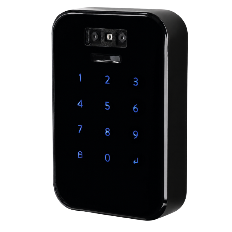 Schloss, Zutrittskontrolle, Keypad, Elektronischer Schlüsselschlitz, Glänzendes Gehäuse