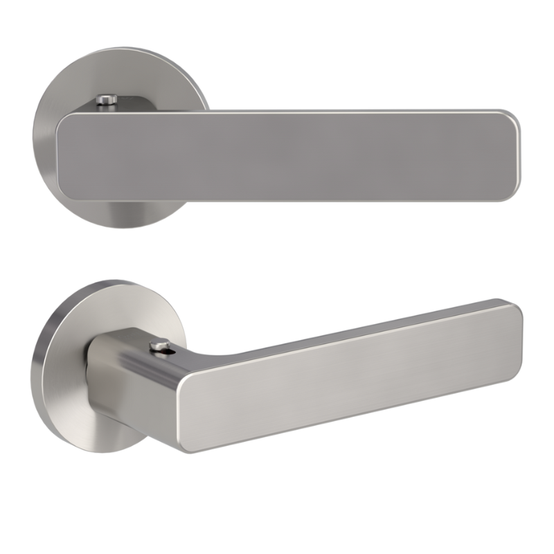 Vaya 265 Minimal Modern rund - smart2lock - Samtgrau - Türdrücker / Rosettengarnitur - Griffwerk