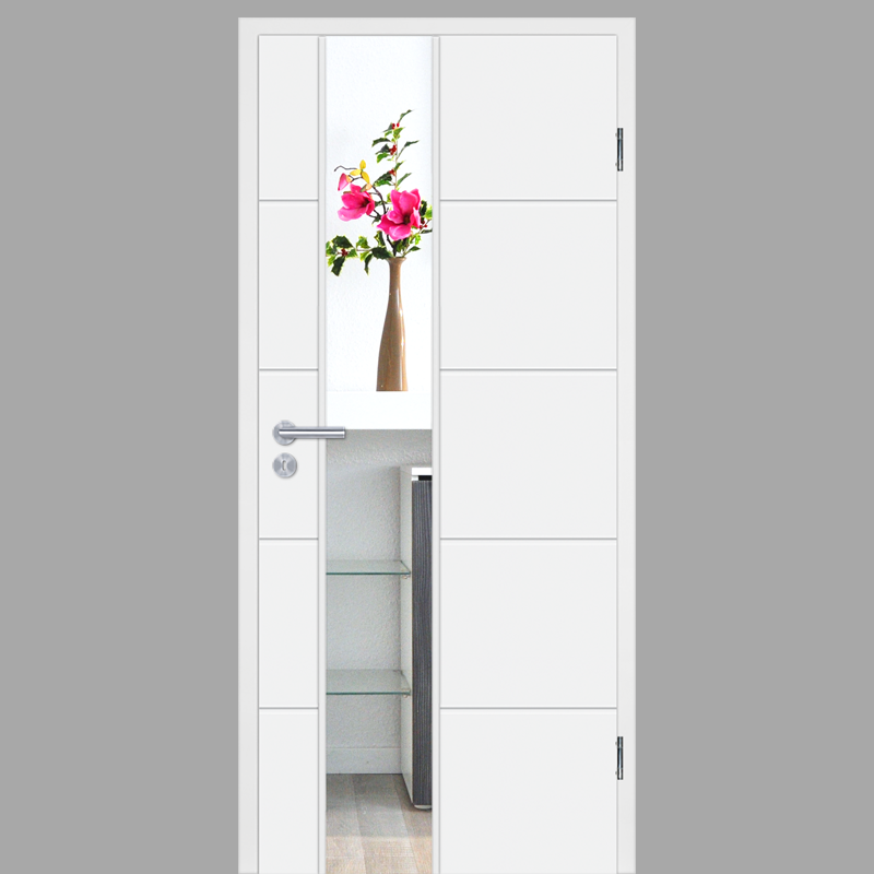 Tür, weiß, Möbeltür, Glasvitrine, Blumenvasenbild