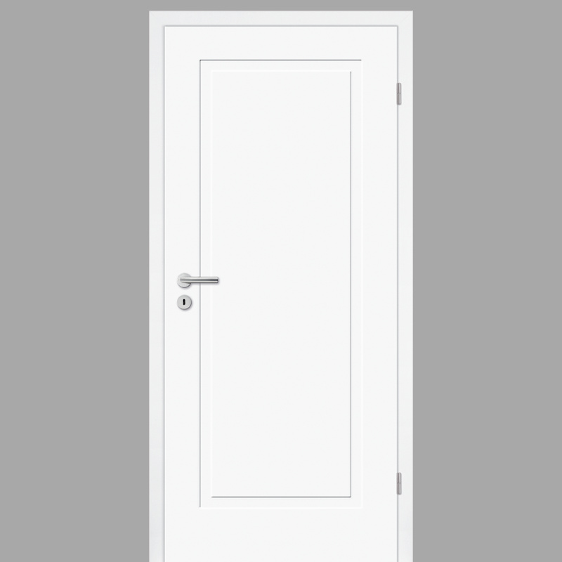Cala 03 Landhaustür / Stiltür mit Zarge RAL 9003 CPL Weißlack