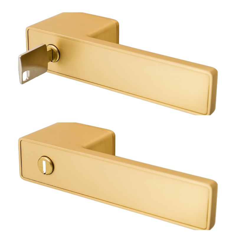 Minimo Q - Gold matt - Türdrücker - Griffwelt