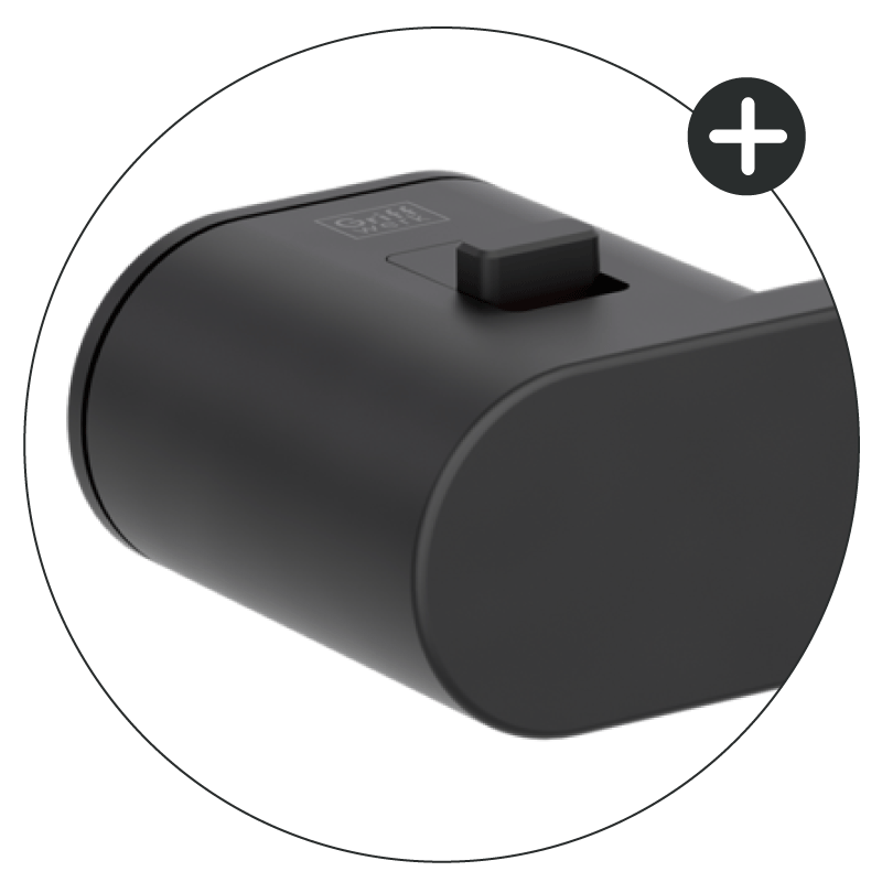 AVUS ONE - smart2lock - Graphitschwarz - Türdrücker / Rosettengarnitur - Griffwerk