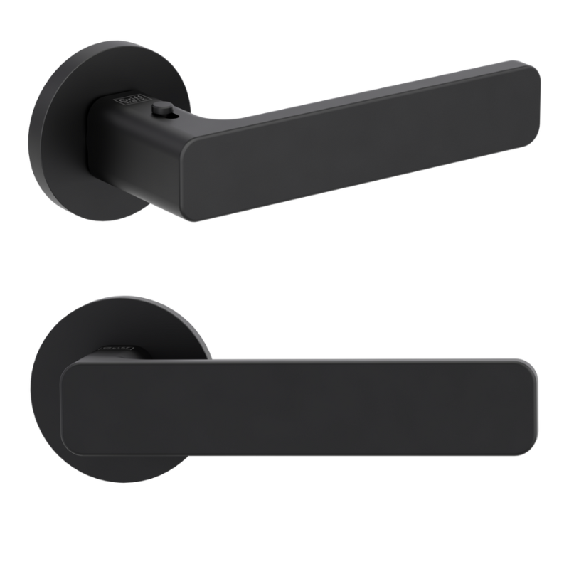 Vaya 265 Minimal Modernn rund - smart2lock - Graphitschwarz - Türdrücker / Rosettengarnitur - Griffwerk