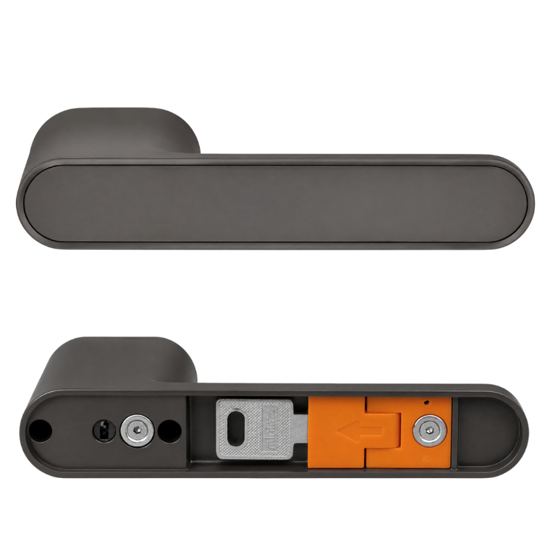 Türgriff, Hebel, Schiebetür, orange Verriegelung, Elektromagnet