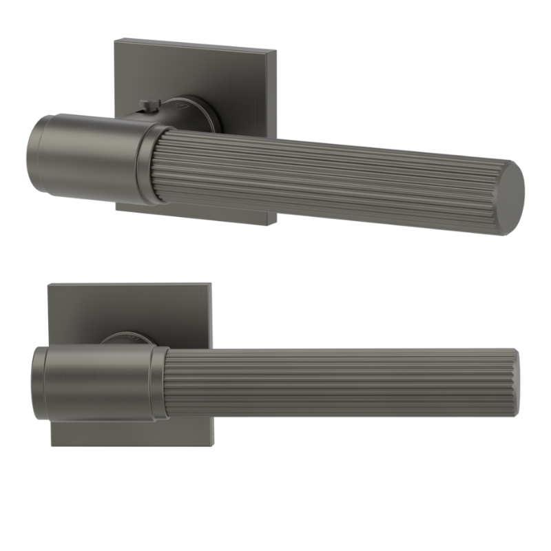 Vaya 136 Aris eckig - smart2lock - Kaschmirgrau - Türdrücker / Rosettengarnitur - Griffwerk