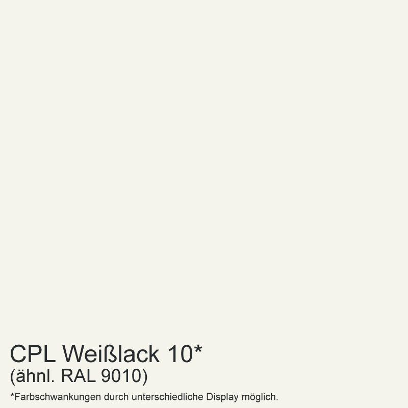 Weißlack 10 Durchgangszarge - CPL RAL 9010 RK 100 Rundkante profiliert Landhausstil