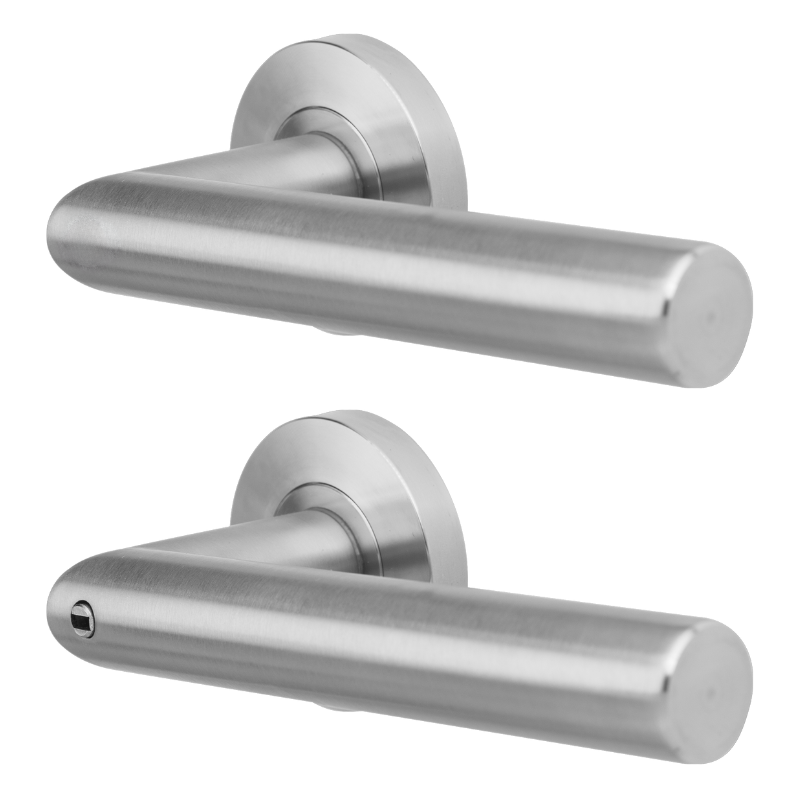 Ferrara Prio - Edelstahl finish - Türdrücker - Griffwelt Minimo