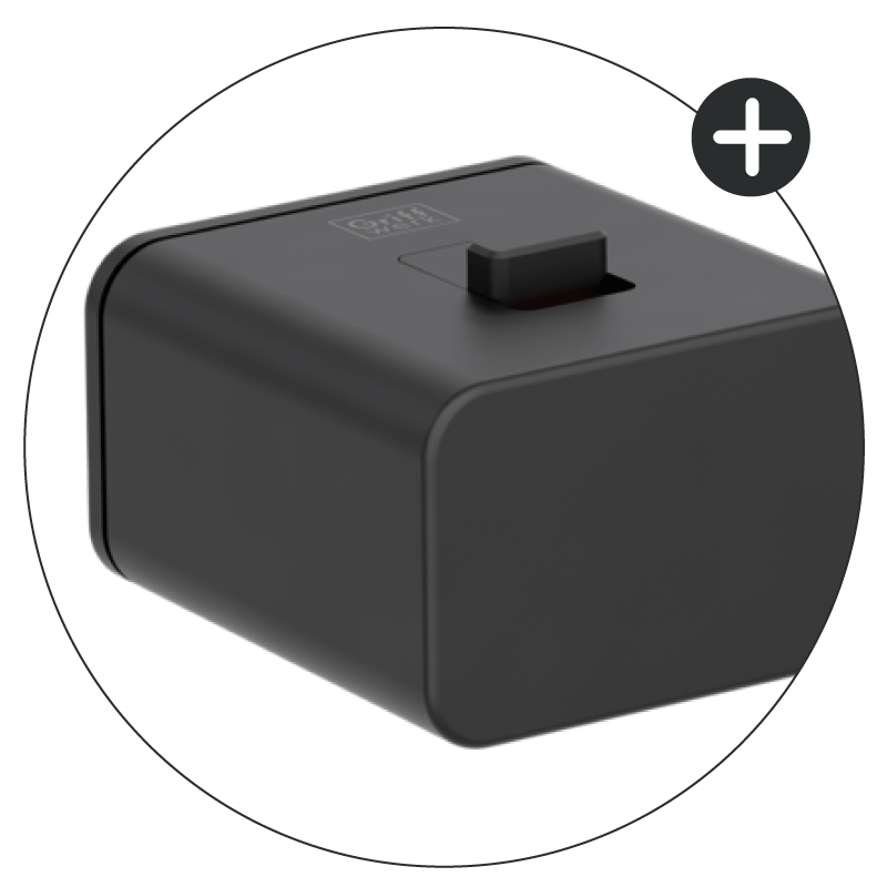 R8 ONE - smart2lock - Graphitschwarz - Türdrücker / Rosettengarnitur - Griffwerk