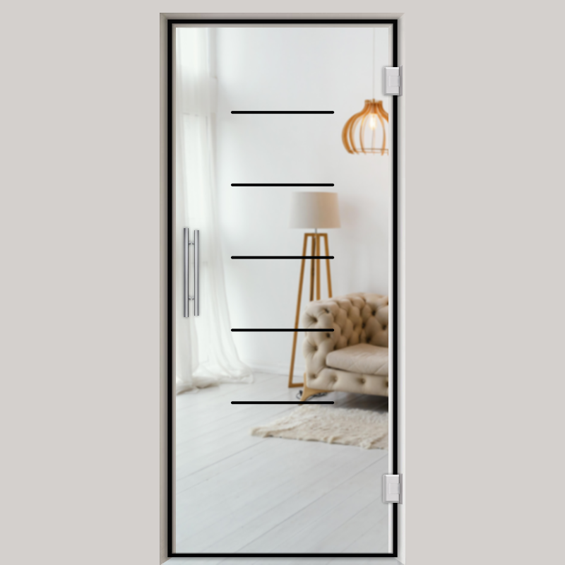 Pendeltür NoirLine 14 - Ganzglastür / Glastür - Lofttüren | NoirLine