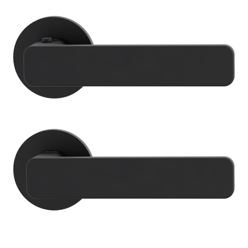 Vaya 265 Minimal Modernn rund - smart2lock - Graphitschwarz - Türdrücker / Rosettengarnitur - Griffwerk