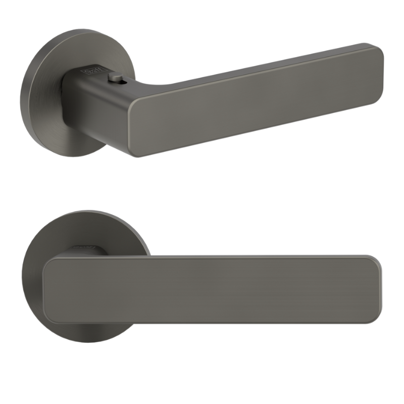 Vaya 265 Minimal Modern rund - smart2lock - Kaschmirgrau - Türdrücker / Rosettengarnitur - Griffwerk