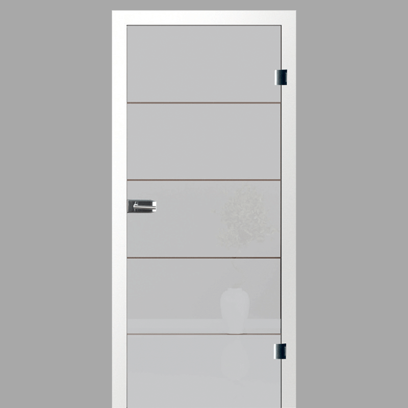 ER 58 Rillenschliff Motiv klar - Ganzglastür / Glastür - Erkelenz  Glas GmbH