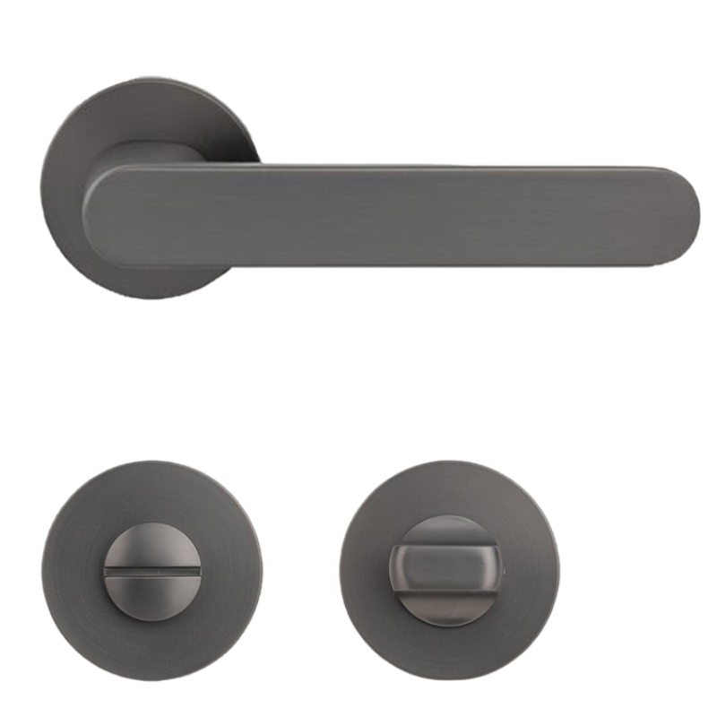 Aversa Round - Umbragrau - Türdrücker / Rosettengarnitur - Griffwelt