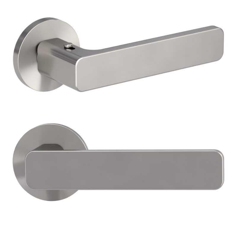 Vaya 265 Minimal Modern rund - smart2lock - Samtgrau - Türdrücker / Rosettengarnitur - Griffwerk