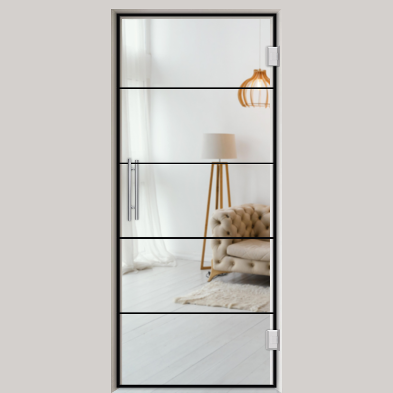 Pendeltür NoirLine 1 - Ganzglastür / Glastür - Lofttüren | NoirLine
