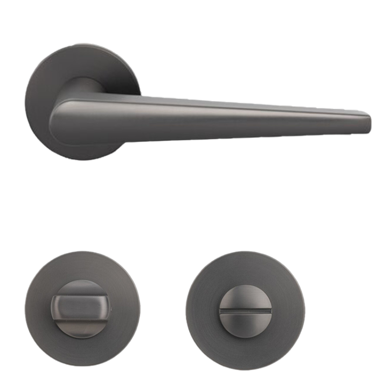 Anzio Round - Umbragrau - Türdrücker / Rosettengarnitur - Griffwelt