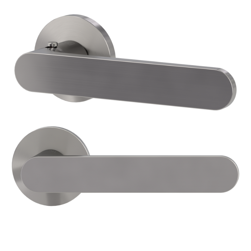 Vaya 291 Avus rund - smart2lock - Samtgrau - Türdrücker / Rosettengarnitur - Griffwerk