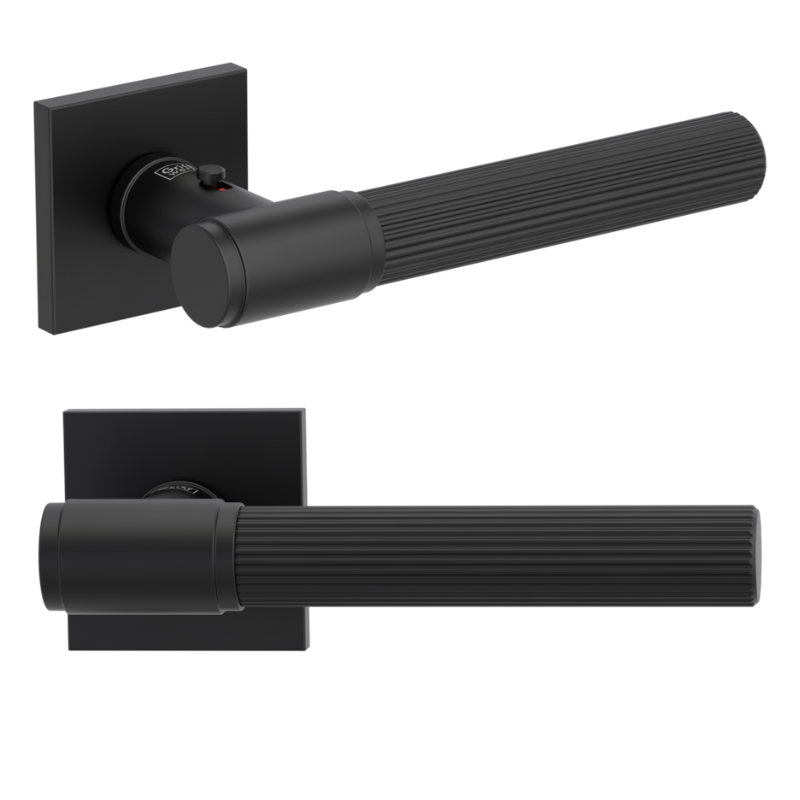 Vaya 136 Aris eckig - smart2lock - Graphitschwarz - Türdrücker / Rosettengarnitur - Griffwerk