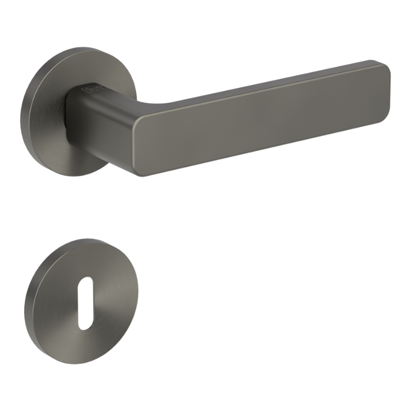 Vaya 265 Minimal Modern rund - Kaschmirgrau - Türgriff / Rosettengarnitur - Griffwerk