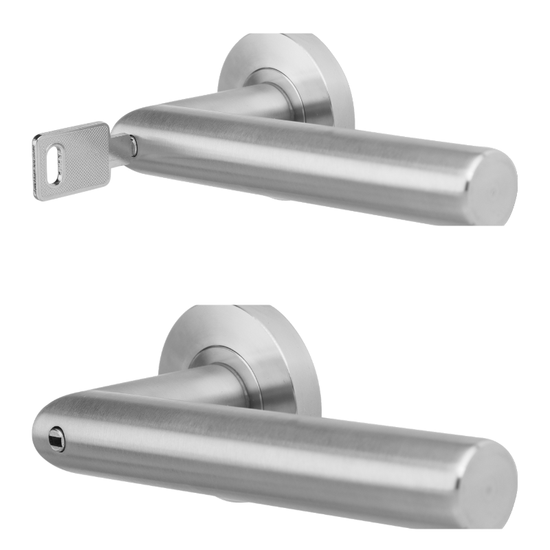 Ferrara Prio - Edelstahl finish - Türdrücker - Griffwelt Minimo