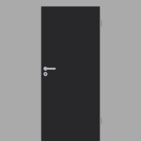 Schwarz matt Zimmertür / Innentür Tiefschwarz G-TEC RAL 9005 Schwarz matt Zimmertür / Innentür Tiefschwarz G-TEC RAL 9005