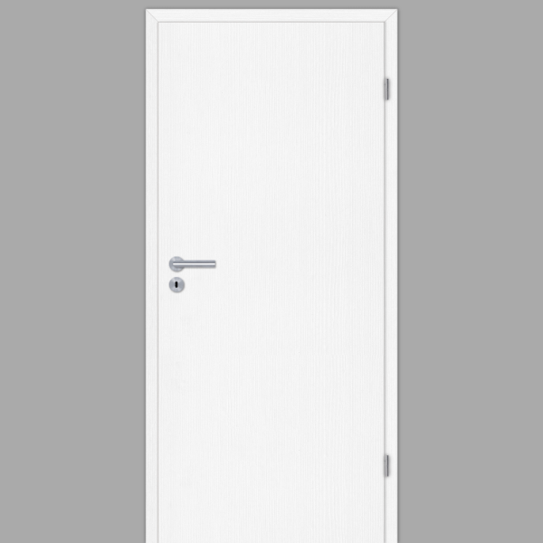 Esche Weiß Innentür / Zimmertür mit Zarge CPL Maserung Aufrecht