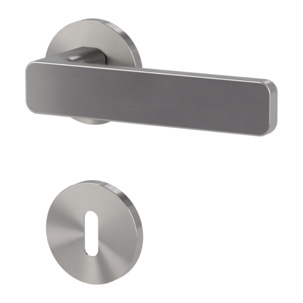 Vaya 265 Minimal Modern - Samtgrau - Türgriff / Rosettengarnitur - Griffwerk