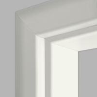 Weißlack 10 Durchgangszarge - CPL RAL 9010 RK 60 bombiert Rundkante Weißlack 10 Durchgangszarge - CPL RAL 9010 RK 60 bombiert Rundkante