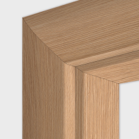 Eiche Natur Türzarge / Zargen - CPL RK85 bombiert Eiche Natur Türzarge / Zargen - CPL RK85 bombiert