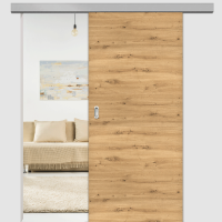 Asteiche Schiebetür inkl. Softclose & Türdämpfer CPL Maserung Aufrecht Asteiche Schiebetür inkl. Softclose & Türdämpfer CPL Maserung Aufrecht