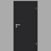 Schwarz matt Zimmertür / Innentür Tiefschwarz G-TEC RAL 9005 mit Zarge Schwarz matt Zimmertür / Innentür Tiefschwarz G-TEC RAL 9005 mit Zarge