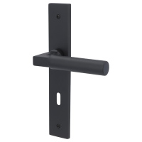 Alaska-LS - Schwarz matt - Türdrücker / Langschildbeschlag - Südmetall Alaska-LS - Schwarz matt - Türdrücker / Langschildbeschlag - Südmetall